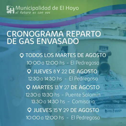 cronograma gas eh