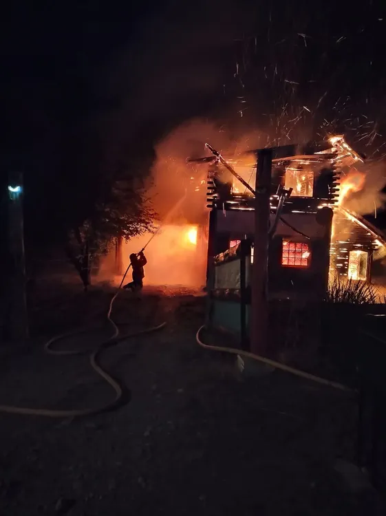 incendio vivienda villa del lago