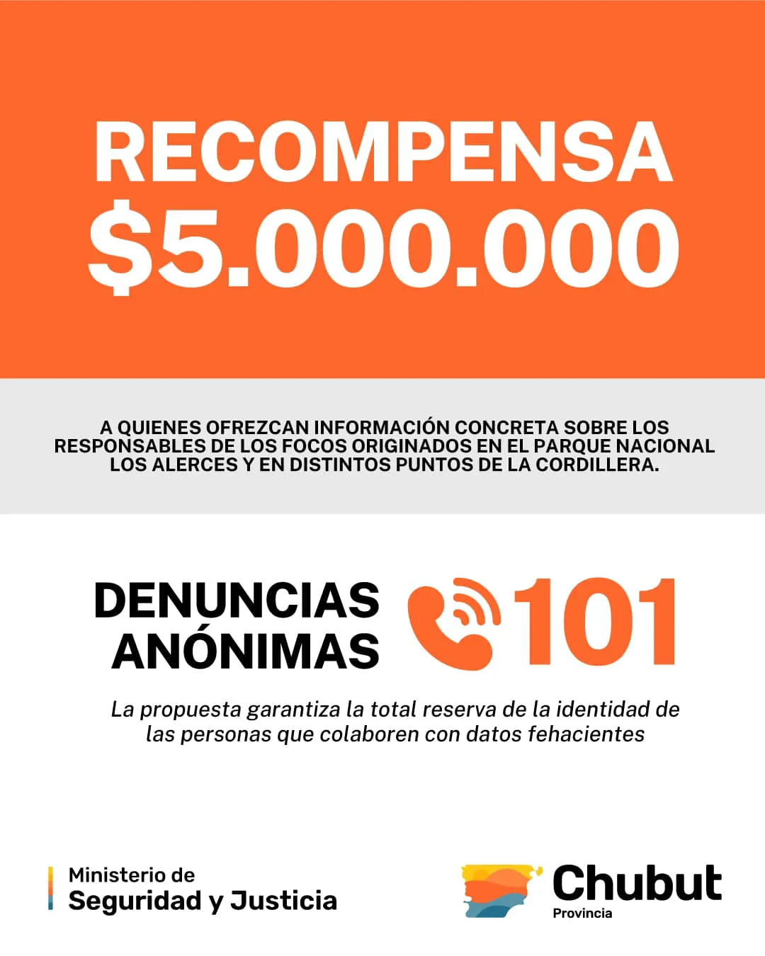 recompensa incendios