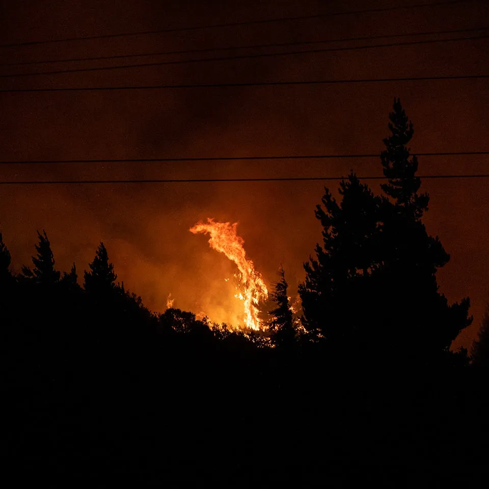 incendio noche