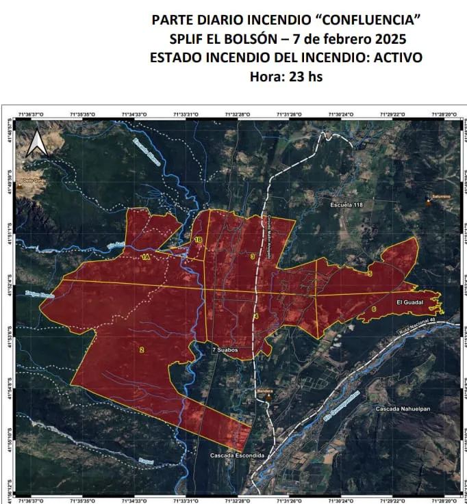mapa incendio 7 feb