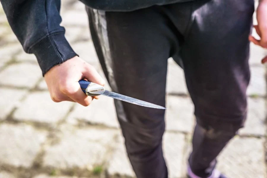 cuchillo ataque