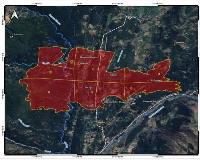 incendio mallin 33 mapa