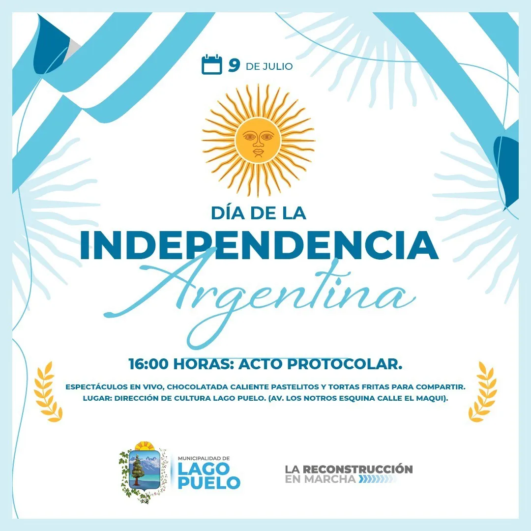 lago puelo 9 de julio 2