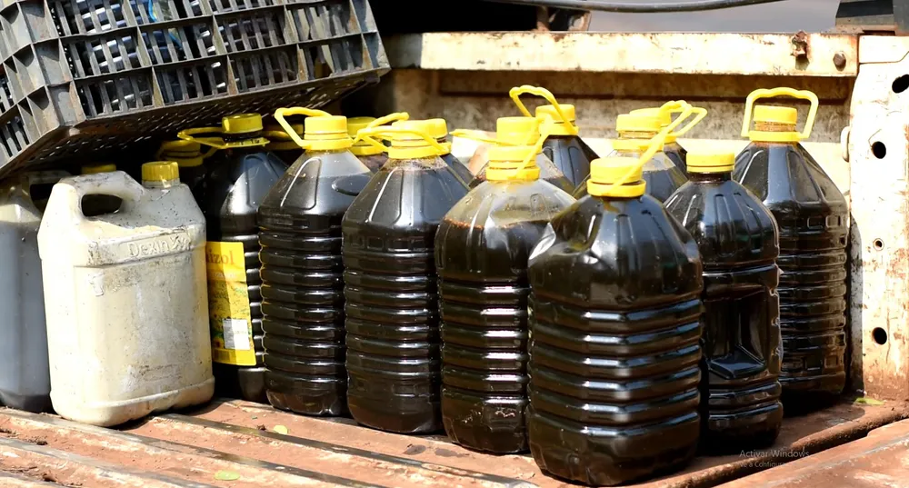 aceite vegetal usado