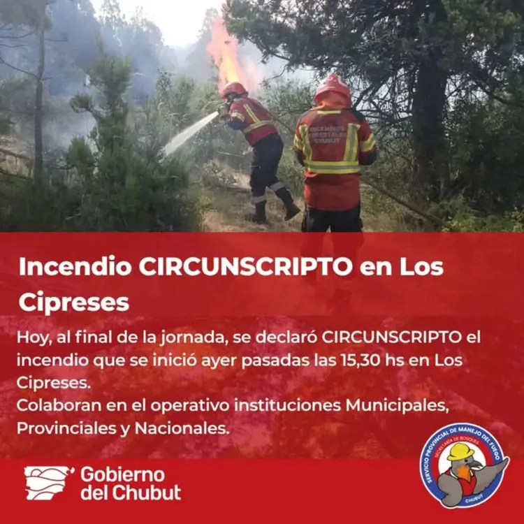 incendio los cipreses