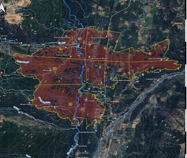 incendio el bolson mapa 2