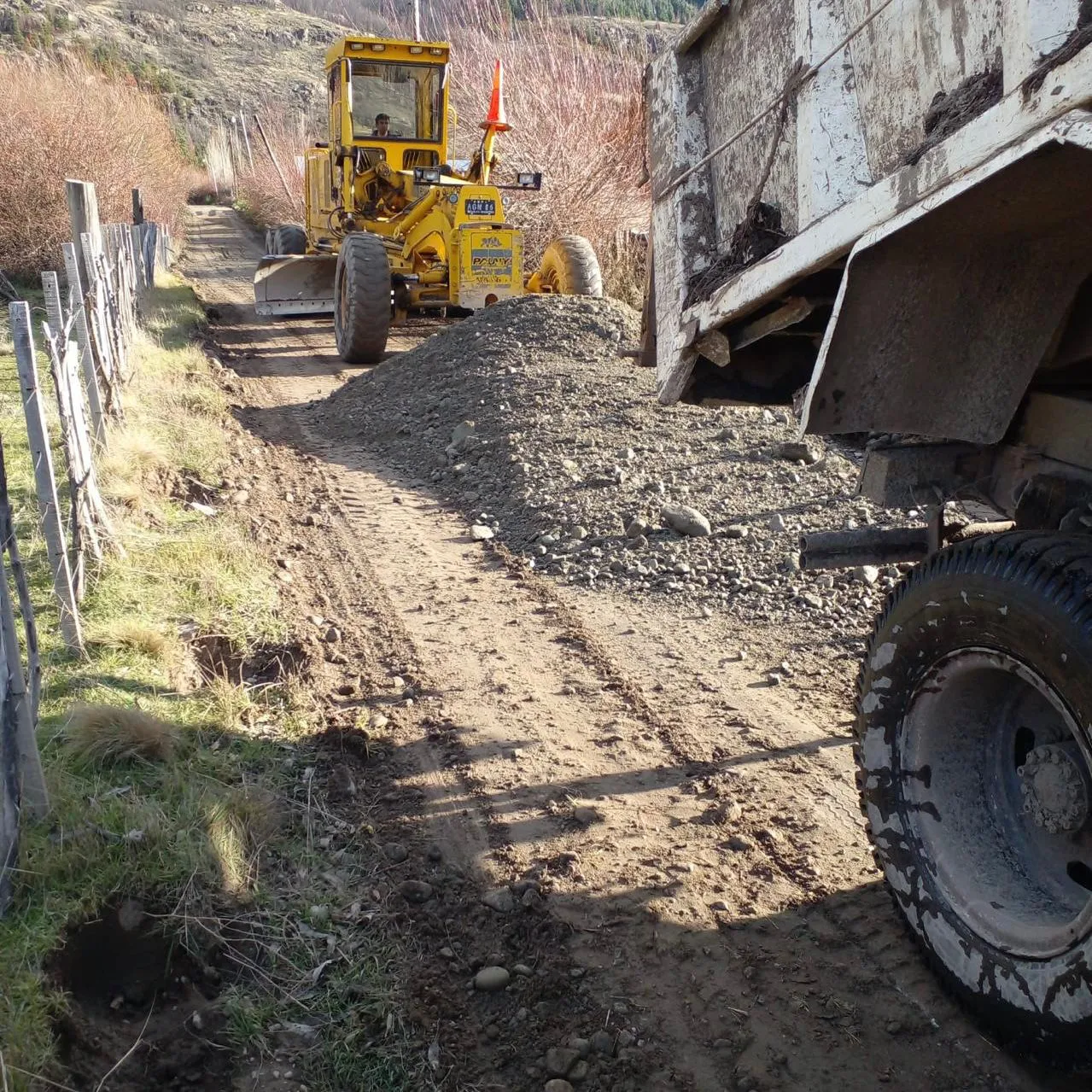 mantenimiento vial el hoyo