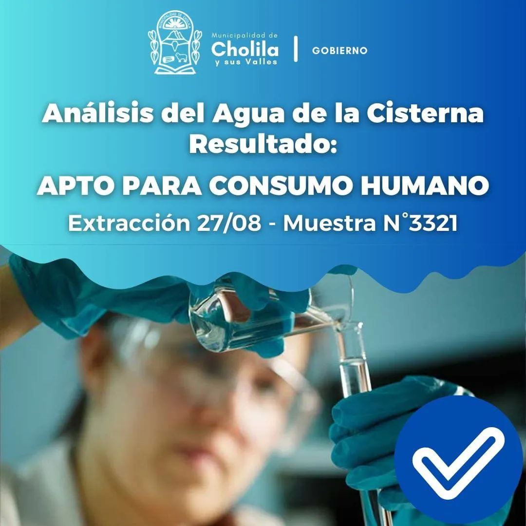 analisis agua cholila
