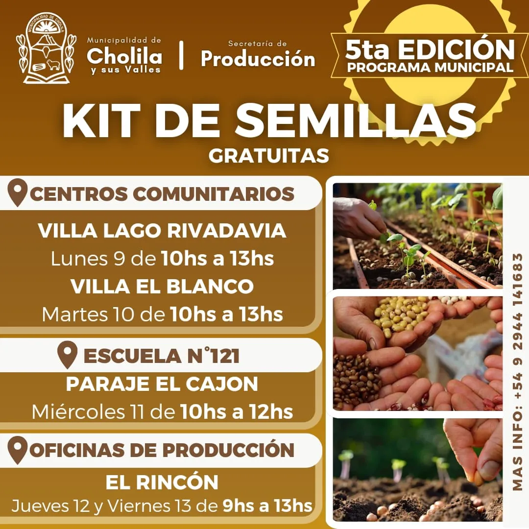 kit de semillas cholila