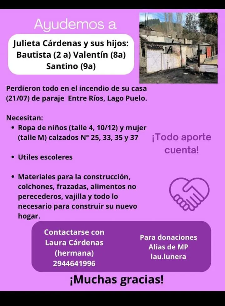 solidarida incendio paraje