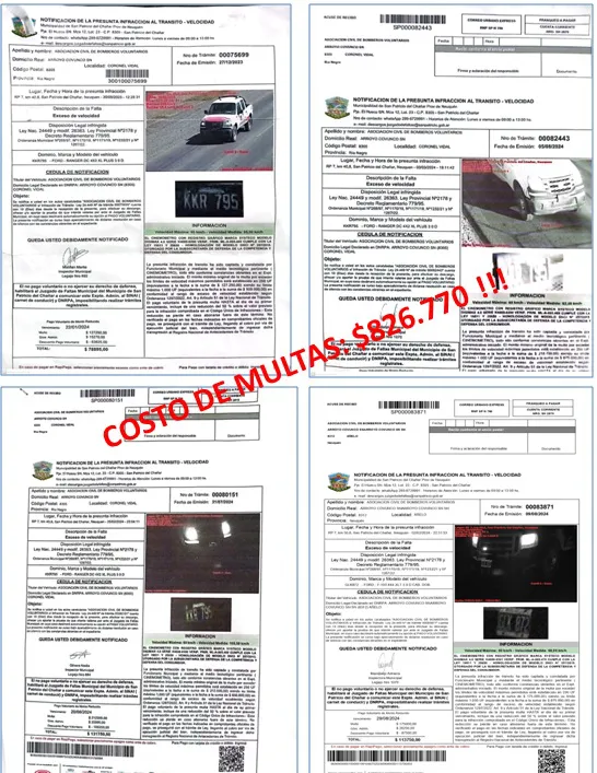 fotomultas bomberos