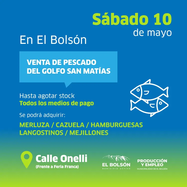 venta de pescado 10 mayo