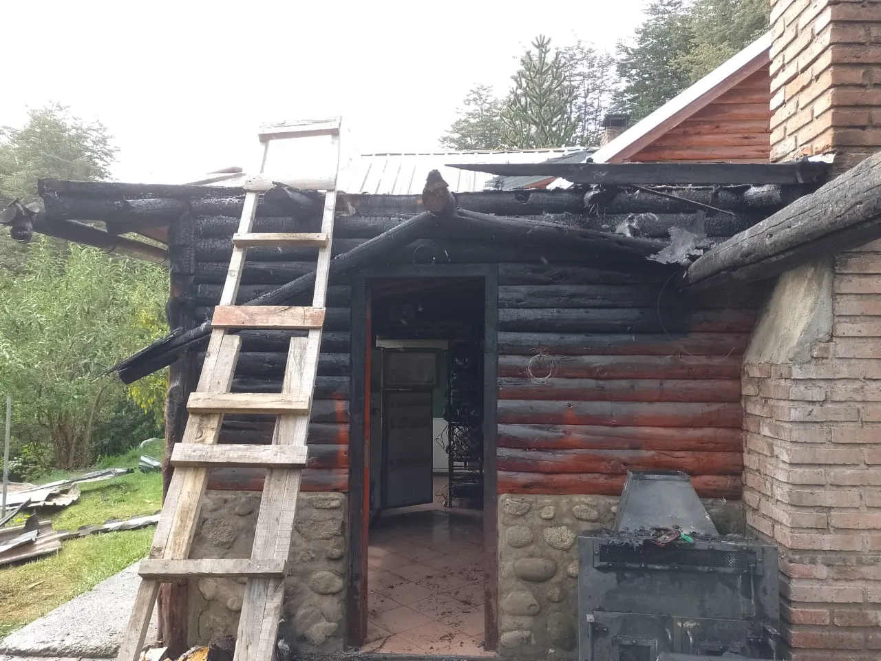 principio de incendio mallin